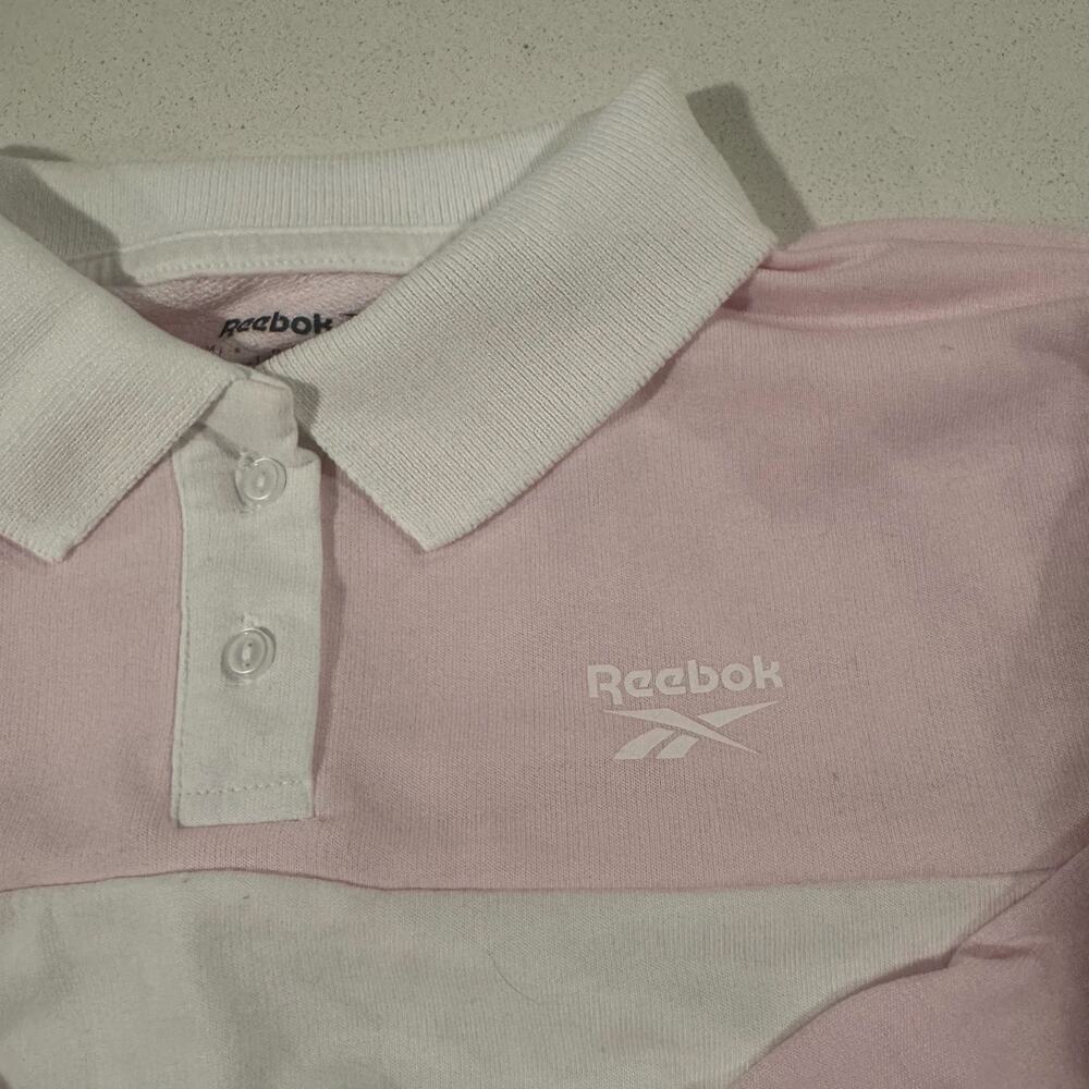Reebok Pink Striped Toddler Girl 4T Long Sleeve Sweater - Picture 3 of 6